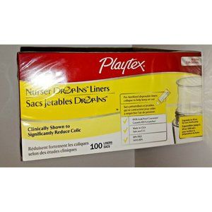 Playtex Nurser Drop-Ins Liners 100 Count Expands to 10oz New & Sealed Made USA